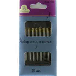 Иглы для шитья 7 gold RIG-105, Рукоделие