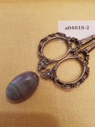 а04018-2 Магнит для игл (Кабошон из агата тонированного, 30*40*8мм)