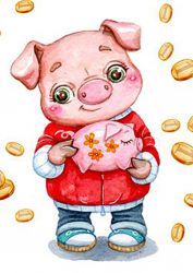 Ag 2283 Алмазная мозаика Гранни "Коплю на мечту"