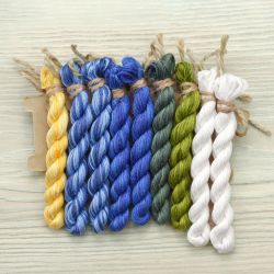 НМул-БТ-2282 Набор ниток OwlForest для схемы «Бабочки в тумане» (ПНК) 28 каунт в 2 нити