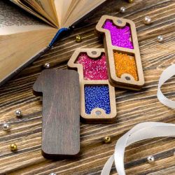 Органайзер для бисера "Алфавит" ВОЛШЕБНАЯ СТРАНА,  FLZB-172(1), 4х9см