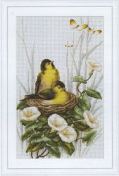 B2240 Набор для вышивания Luca-S "Птички в гнезде"