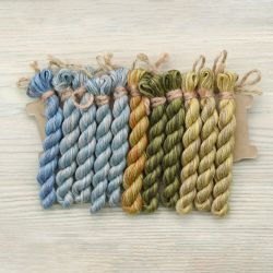 НМул-О-3282 Набор ниток OwlForest для схемы «Окошки» (DMC) 28 каунт в 2 нити