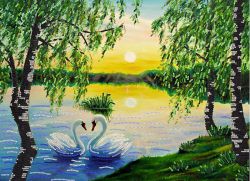 КБ-230 Схема для вышивания бисером ТМ Наследие "Летний закат"