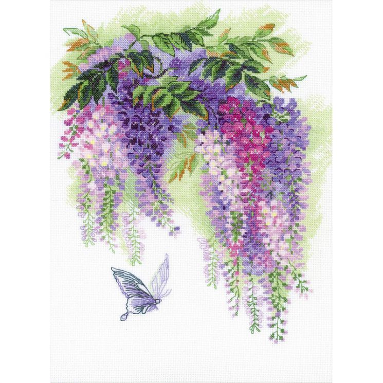 1672 Набор для вышивания РИОЛИС Глициния