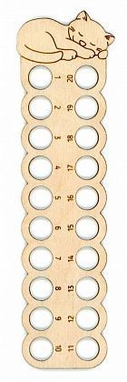 Органайзер Щепка КОТ С КЛУБКОМ 6*21,5 см ОР-036