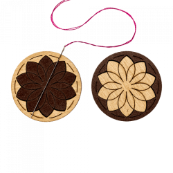 Магнитный двухсторонний держатель для игл ВОЛШЕБНАЯ  СТРАНА FLMH-011(W), 3.5см