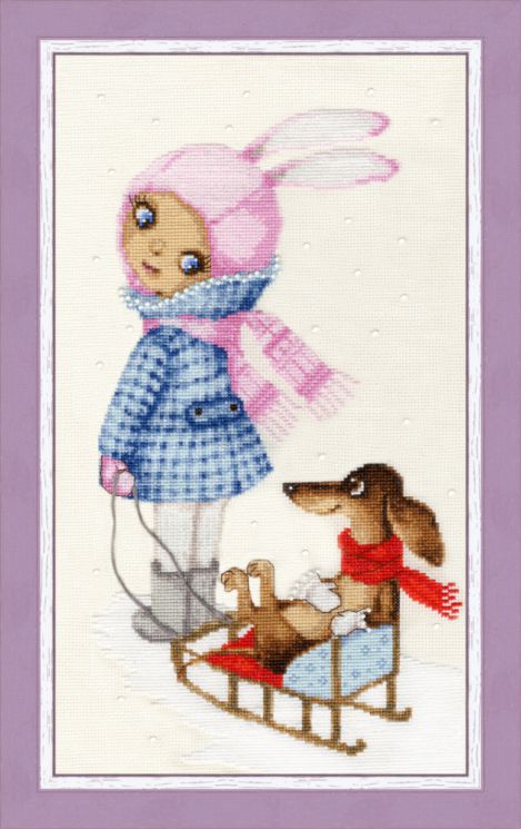 ВК-040 Набор для вышивания Золотое Руно "Варежка"