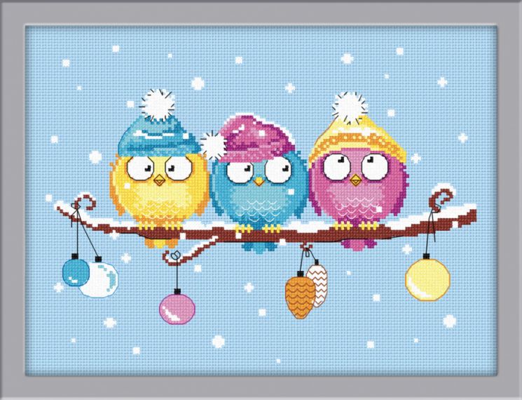 Набор для вышивания крестом ОВЕН "Посиделки" 852