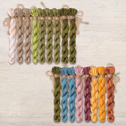 НМул-СЛ019-3283 Набор ниток OwlForest для схемы «Северное лето» (DMC) 28 каунт в 3 нити