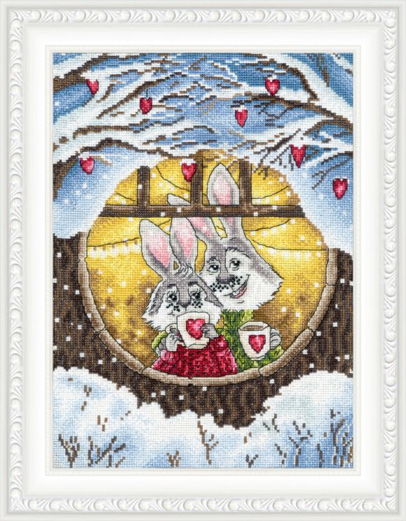 ВК-043 Набор для вышивания Золотое Руно "В уютной норке"