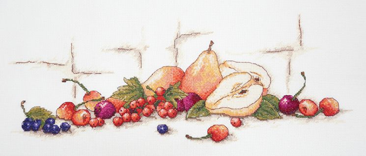 11.003.08 Набор для вышивания Марья Искусница "Черешня, смородина и груши"