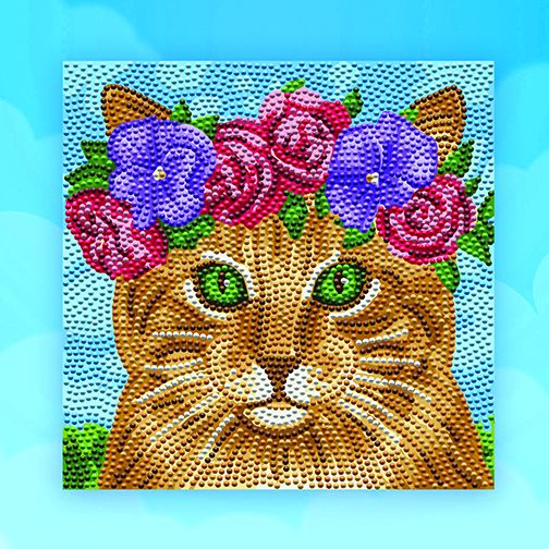 БСА25-072 Алмазная вышивка ТН Наследие "Кот в венке"