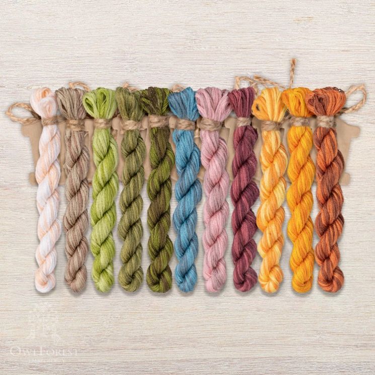 Набор ниток OwlForest для схемы «Северное лето» (DMC) 40 каунт в 1 нить НМул-СЛ019-3401