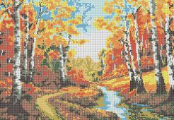 КБ-076 Схема для вышивания бисером ТМ Наследие "Золотая осень"