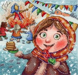 НВ-764 Набор для вышивания М.П.Студия "Веселая масленица"