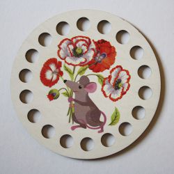 DZ31082 Органайзер РТО для ниток "Маковый букет"