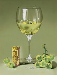 КБ-088 Схема для вышивания бисером ТМ Наследие "Бокал с белым вином"