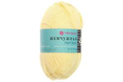 Пряжа ПЕХОРКА Жемчужная // 015 // 53 // Светло-желтый