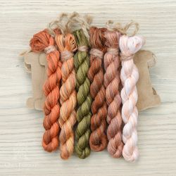 НМул-РыжО-3401 Набор ниток OwlForest для схемы «Рыжая осень» (DMC) 40 каунт в 1 нить