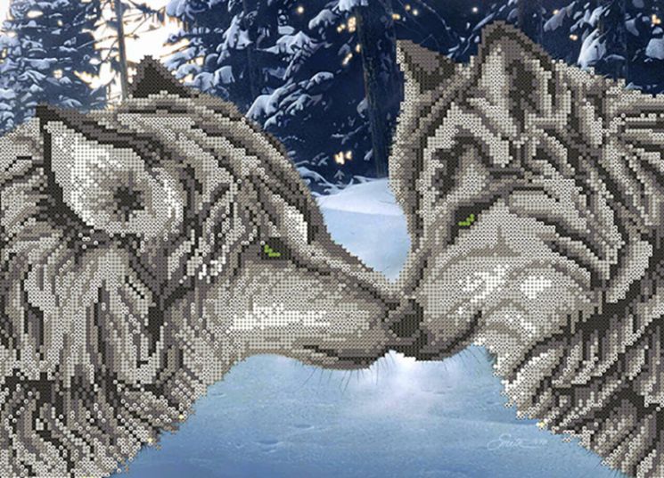 КБ-244 Схема для вышивания бисером ТМ Наследие "Сила любви"