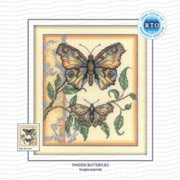С130 Набор для вышивания РТО "Тандем бабочек"