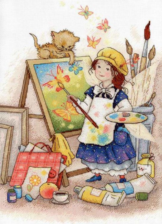 НВ-660 Набор для вышивания М.П.Студия "В мастерской художника"