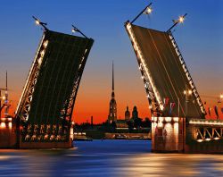  Ag504 Алмазная мозаика Гранни «Дворцовый мост»