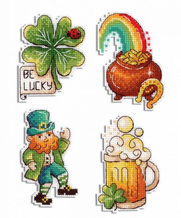 Р-577 Набор для вышивания "Жар-Птица" "День Святого Патрика. Магниты."