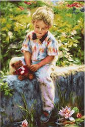 B542 Набор для вышивания Luca-S "Лучшие друзья"