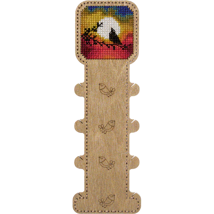 Заготовка для вышивки нитками по дереву FLHW-009 6.5*20см