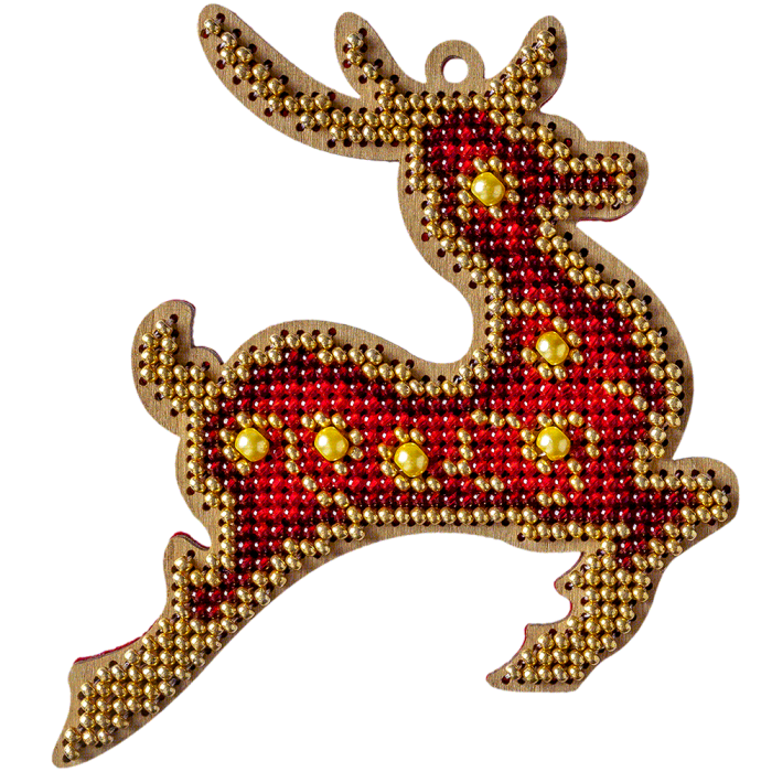 Набор для вышивания бисером по дереву ВОЛШЕБНАЯ СТРАНА FLK-315, 9*10см