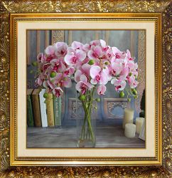 F-174 Алмазная мозаика МИЛАТО "Орхидеи в вазе"