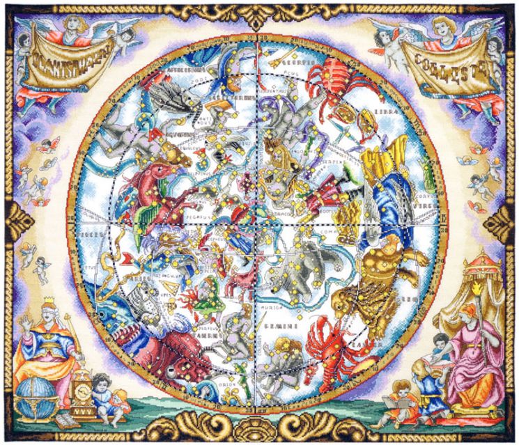 11.005.05 Набор для вышивания Марья Искусница "Карта созвездий"