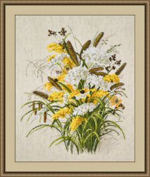 Набор для вышивания крестом ОВЕН "Лето в букете" 826  