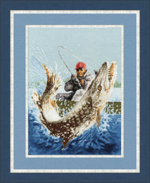 З-040 Набор для вышивания Золотое Руно "Рыбацкое счастье"