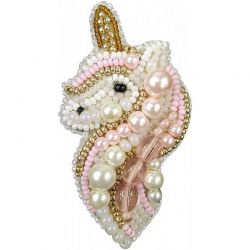 БП-244 Набор для изготовления броши Crystal Art "Единорог"