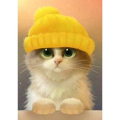 Алмазная мозаика Гранни "Милый котик" Ag004