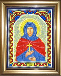 ИМРА5-102 Алмазная мозаика ТМ НАСЛЕДИЕ с рамкой "Святая Зоя"