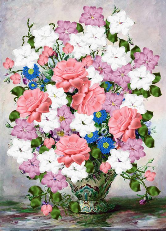 НЛ3-003 Набор для вышивания лентами ТМ Наследие "Пленительный аромат"