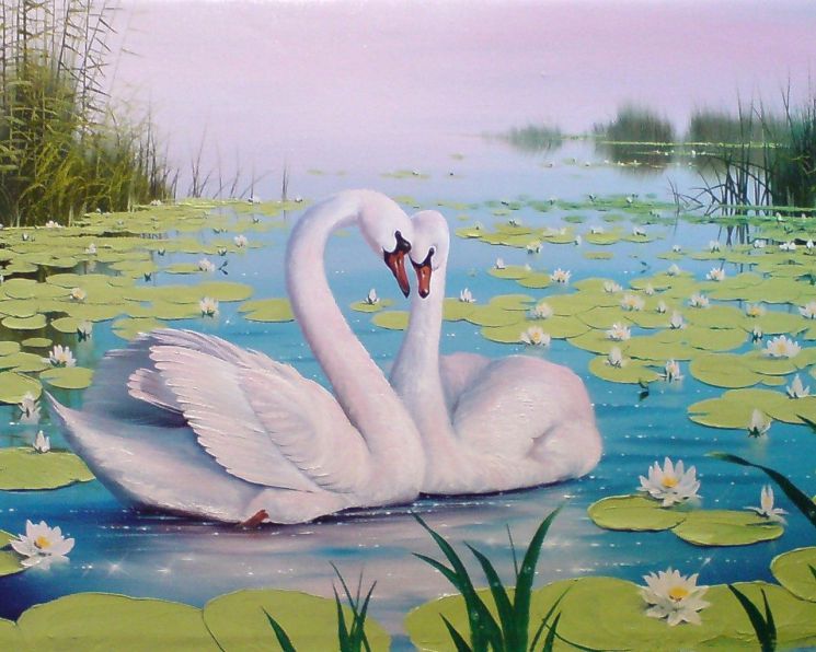 Картина по номерам Paintboy "Лебединая нежность" GX7228 