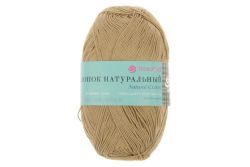 Пряжа ПЕХОРКА Хлопок натуральный 425м // 037 // 124 // Песочный