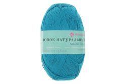 Пряжа ПЕХОРКА Хлопок натуральный 425м // 037 // 14 // Морская волна
