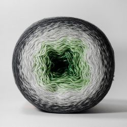 Пряжа Flowers 291 Графит/салатовый/зеленый