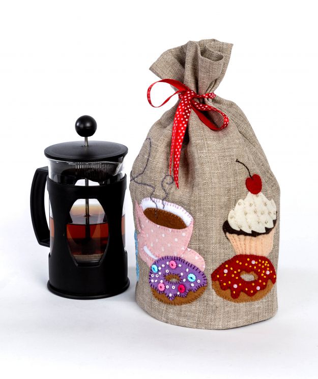 Набор для изготовления текстильной игрушки грелки на чайник Перловка "Чаепитие" ПГЧ-1106