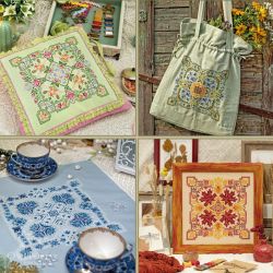 0214-ЧНГ-СБ Буклет для вышивания схем «Четыре настроения года»