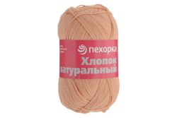 Пряжа ПЕХОРКА Хлопок натуральный 425м // 037 // 186 // Манго