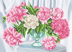 КБ-380 Схема для вышивания бисером ТМ Наследие "Пионы"