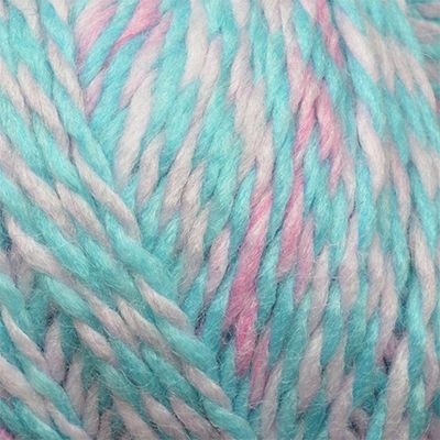 Пряжа ПЕХОРКА Радужный стиль // 097 // 1071 М // бирюза/мальва