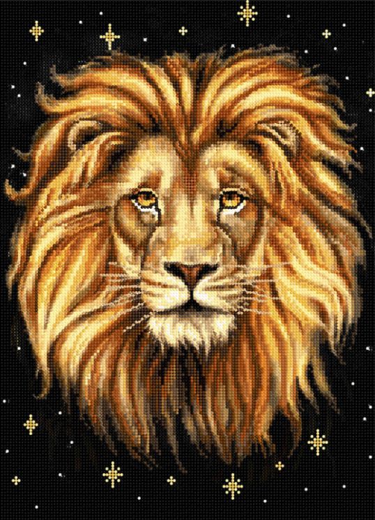 КБ-487 Схема для вышивания бисером ТМ Наследие "Звездный лев"